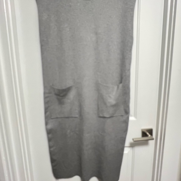 Anthropologie Maeve Muscle Column Midi Dress On Gray  SIZE Medium - Picture 8 of 11